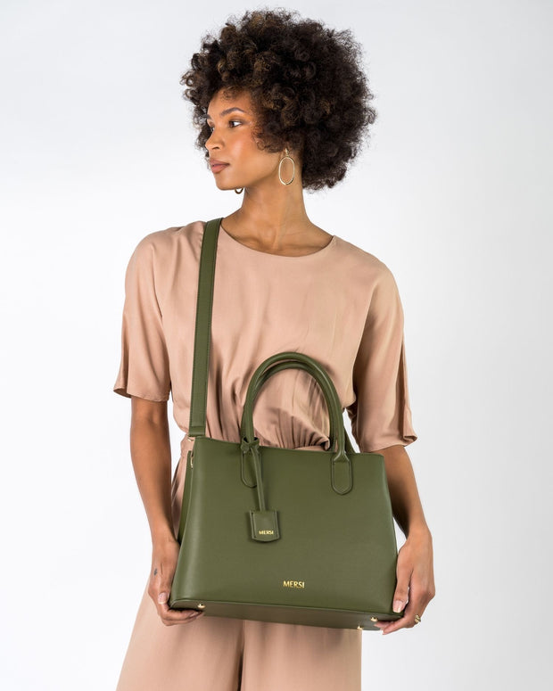 Bonia Black Meghan Satchel M Women's Bag with Adjustable